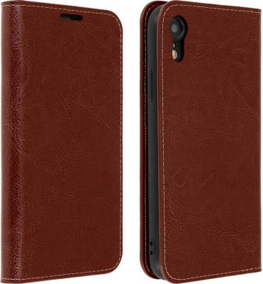 Etui AVIZAR Apple iPhone XR Portefeuille Cuir Marron