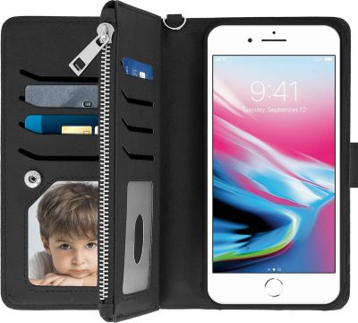 Etui AVIZAR IPhone 7+ / 8+ Coque Amovible Noir