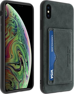 Coque AVIZAR iPhone XS Max Porte-carte Stand Gris Coque AVIZAR iPhone XS Max Porte-carte Stand Gris