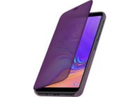 Etui AVIZAR Samsung A7 2018 Miroir Stand Violet
