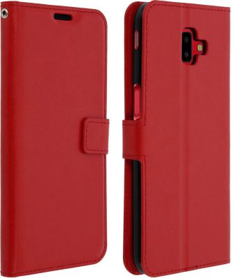 Etui AVIZAR Samsung Galaxy J6 Plus Vintage Rouge Etui AVIZAR Samsung Galaxy J6 Plus Vintage Rouge
