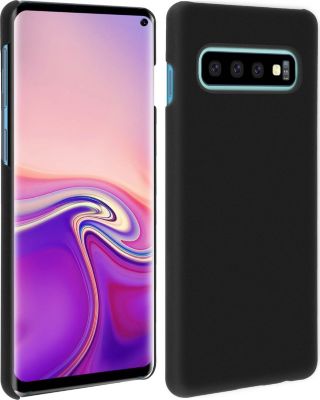 Coque AVIZAR Samsung S10 Antichoc Anti-trace Noir Mat