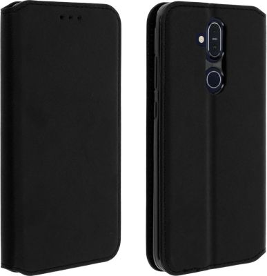 Etui AVIZAR Nokia 8.1 Portefeuille Élégant Noir