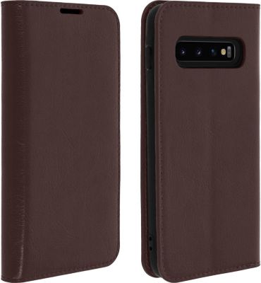 Etui AVIZAR Samsung Galaxy S10 Plus Cuir Marron