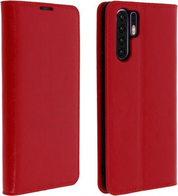 Etui AVIZAR Huawei P30 Pro Portefeuille Cuir Rouge