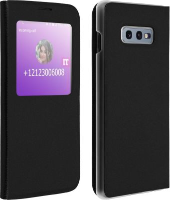 Etui AVIZAR Samsung Galaxy S10e Fenêtre S-view Noir