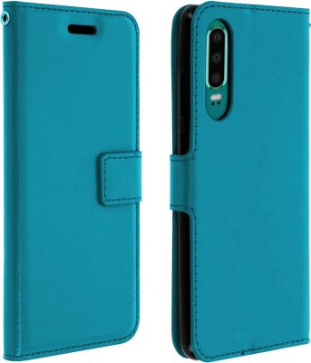 Etui AVIZAR Huawei P30 Portefeuille Vintage Bleu