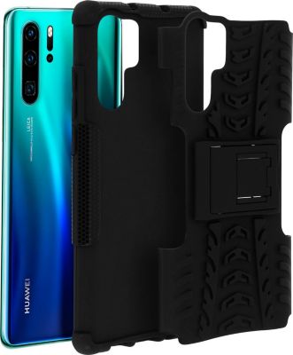 Coque AVIZAR Huawei P30 Pro Antichoc + Béquille Noir