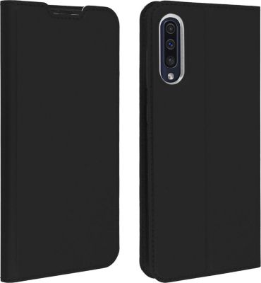 Etui DUX DUCIS Samsung A50/A30s Porte-carte Satiné Noir