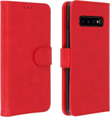 Etui AVIZAR Samsung S10 Portefeuille Chester Rouge Etui AVIZAR Samsung S10 Portefeuille Chester Rouge