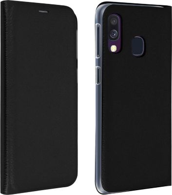 Etui AVIZAR Samsung Galaxy A40 Folio Slim Noir