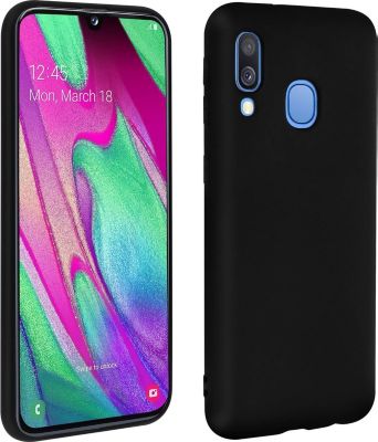 Coque AVIZAR Samsung Galaxy A40 TPU fine Noir