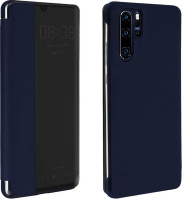 Etui AVIZAR Huawei P30 Pro Affichage L-View Bleu