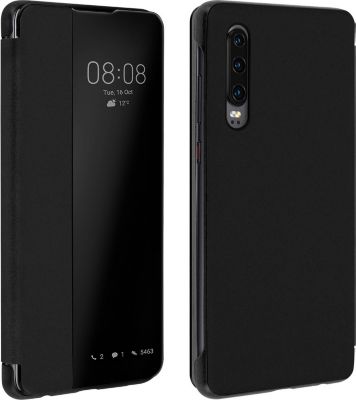Etui AVIZAR Huawei P30 Affichage L-View Noir