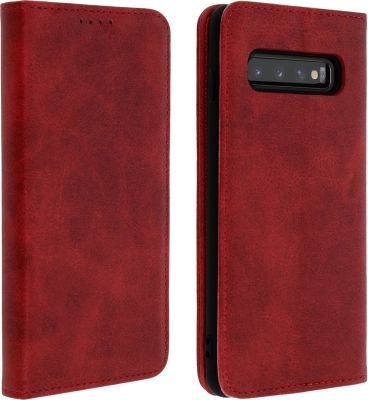 Etui AVIZAR Samsung S10 Rotary Stand Vintage Rouge