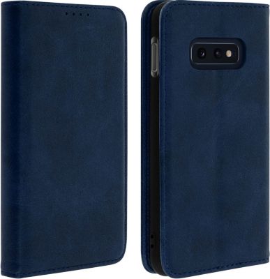 Etui AVIZAR Samsung S10e Rotary Vintage Bleu Nuit