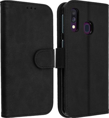 Etui AVIZAR Samsung A40 Portefeuille Chester Noir
