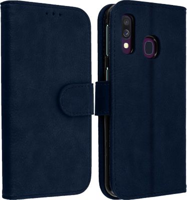 Etui AVIZAR Samsung Galaxy A40 Chester Bleu Nuit