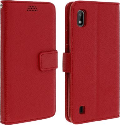 Etui AVIZAR Samsung A10 Portefeuille Support Rouge
