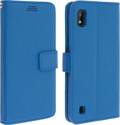 Etui AVIZAR Samsung A10 Portefeuille Support Bleu