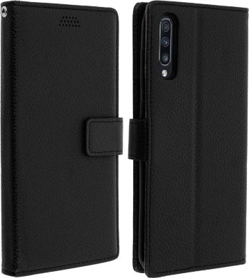 Etui AVIZAR Samsung A70 Portefeuille Support Noir