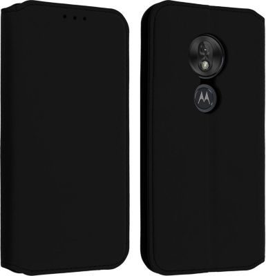 Etui AVIZAR Moto G7 Play Clapet magnétique Noir