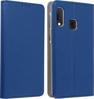 Etui AVIZAR Samsung Galaxy A20e Magnetique Bleu nuit
