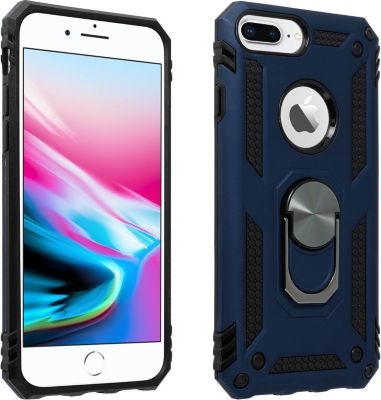 Coque AVIZAR iPhone 6 + / 6S + / 7 + / 8 + Bague Bleu