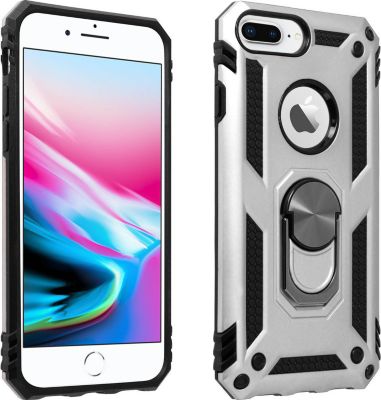 Coque AVIZAR iPhone 6 +, 6S +, 7 +, 8 + Bague Argent