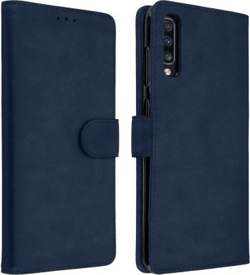 Etui AVIZAR Samsung Galaxy A70 Chester Bleu Nuit