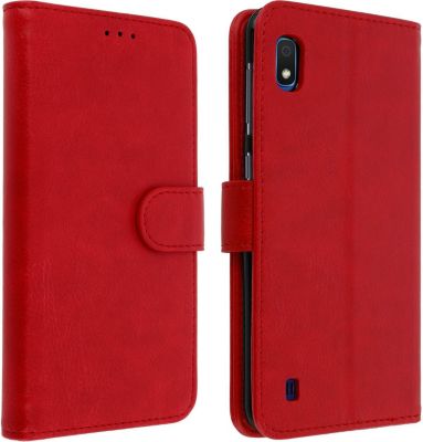 Etui AVIZAR Samsung A10 Portefeuille Chester Rouge