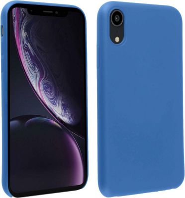 Coque AVIZAR iPhone XR Silicone Soft Touch Bleu nuit
