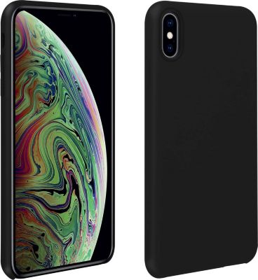 Coque AVIZAR iPhone XS Max Silicone Soft Touch Noir