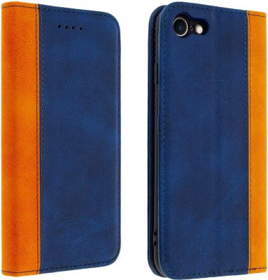 Etui AVIZAR iPhone SE 2022 / 8 / 7 Stand Bleu Nuit