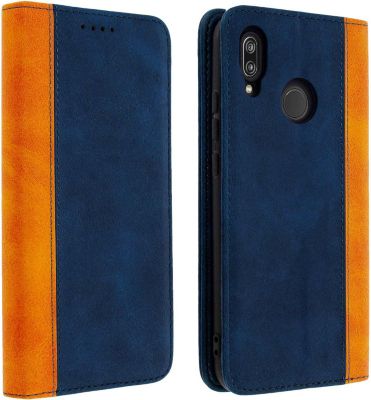 Etui AVIZAR Huawei P20 Lite avec Support Bleu Nuit