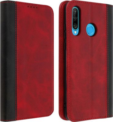Etui AVIZAR Huawei P30 Lite avec Support Rouge