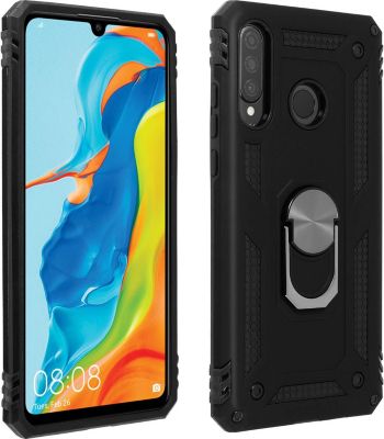 Coque AVIZAR Huawei P30 Lite / Honor 20S Bague Noir Coque AVIZAR Huawei P30 Lite / Honor 20S Bague Noir