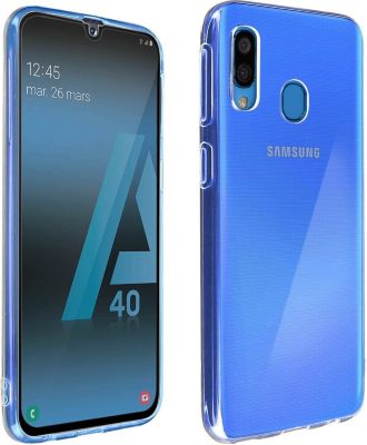 Coque AVIZAR + Verre trempé Noir Samsung Galaxy A40