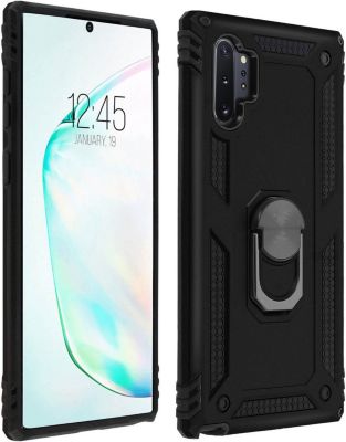 Coque AVIZAR Samsung Note 10 Plus Bague Noir