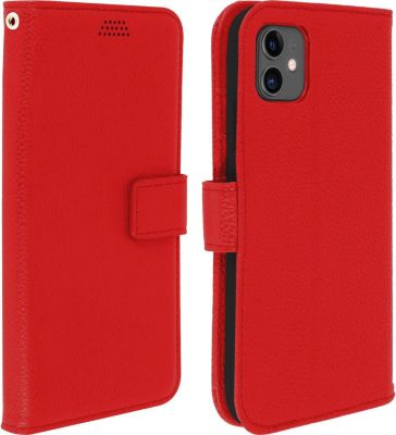 Etui AVIZAR iPhone 11 Portefeuille Support Rouge