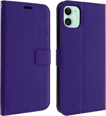 Etui AVIZAR iPhone 11 Portefeuille Vintage Violet Etui AVIZAR iPhone 11 Portefeuille Vintage Violet