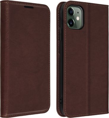 Etui AVIZAR Apple iPhone 11 Portefeuille Cuir Marron