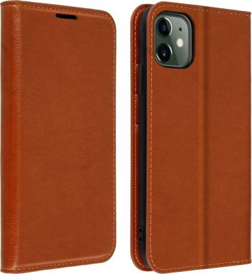 Etui AVIZAR Apple iPhone 11 Portefeuille Cuir Camel Etui AVIZAR Apple iPhone 11 Portefeuille Cuir Camel