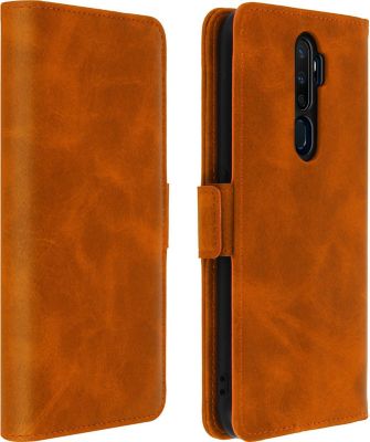 Etui AVIZAR Oppo A9 2020 Porte-carte - Stand Camel