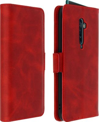 Etui AVIZAR Oppo Reno 2 Porte-carte Support rouge