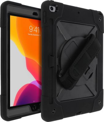 Coque AVIZAR iPad 2021 10.2 Poignée Rotative Noir