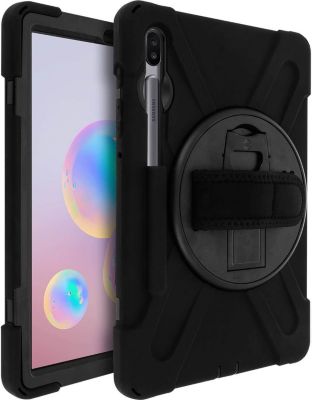 Coque AVIZAR Galaxy Tab S6 10.5 Poignée Rotative Noir