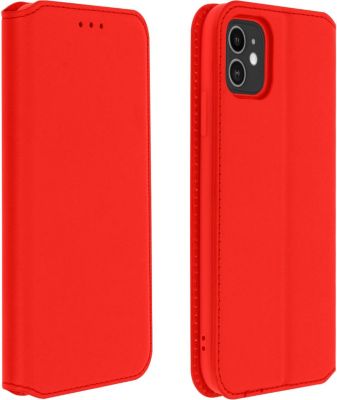 Etui AVIZAR iPhone 11 Portefeuille Élégant Rouge