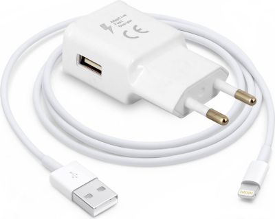 Chargeur AVIZAR Chargeur secteur USB 1.5A et Câble Light