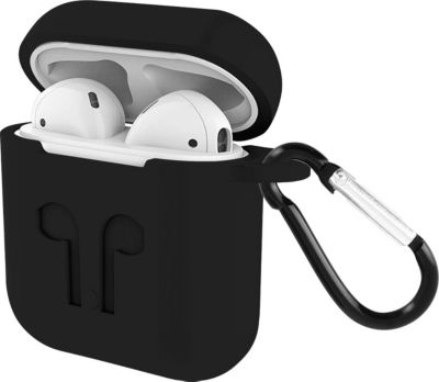 Etui AVIZAR AirPods 1/2 Souple avec Mousqueton noir Etui AVIZAR AirPods 1/2 Souple avec Mousqueton noir